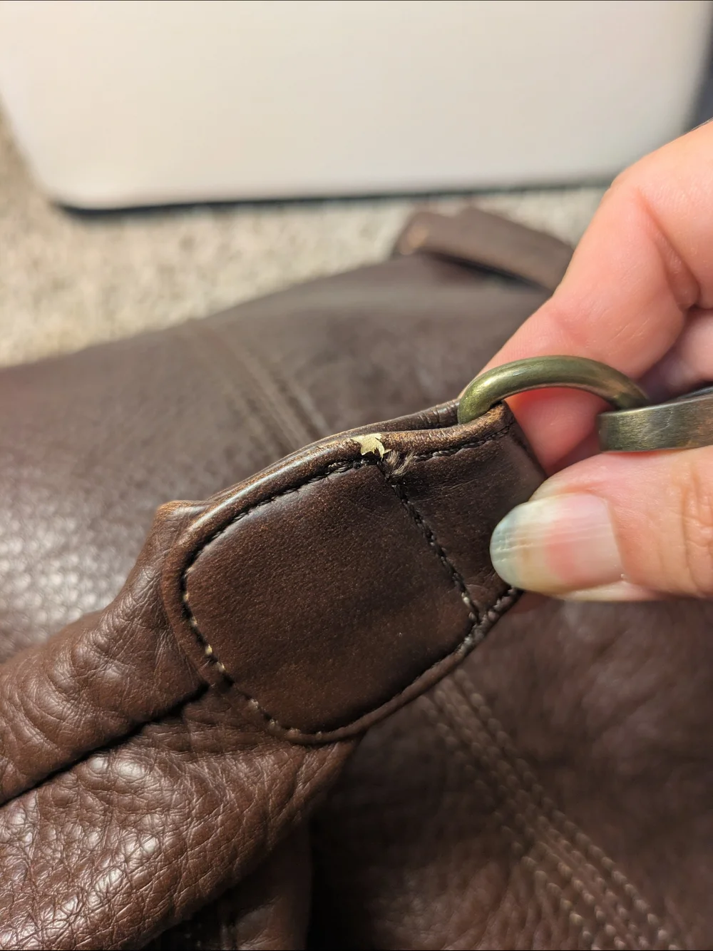 Ampere Brown Pebbled Hobo Slouchy Hobo Bag Oversized Everyday Fashionable Casual